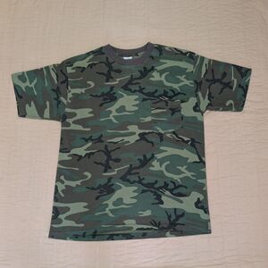Vintage Red Head Camouflage Cameo Pocket T-shirt